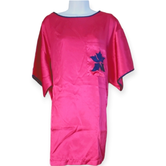 Victoria's Secret Other - NWOT Victoria's Secret pink satin oversize night shirt night gown Womens…